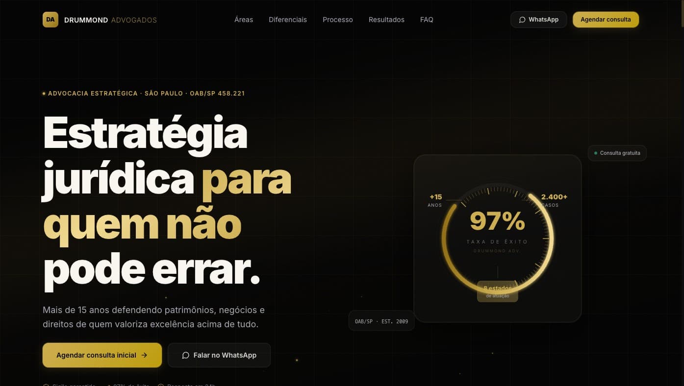 Preview do demo Drummond Advogados
